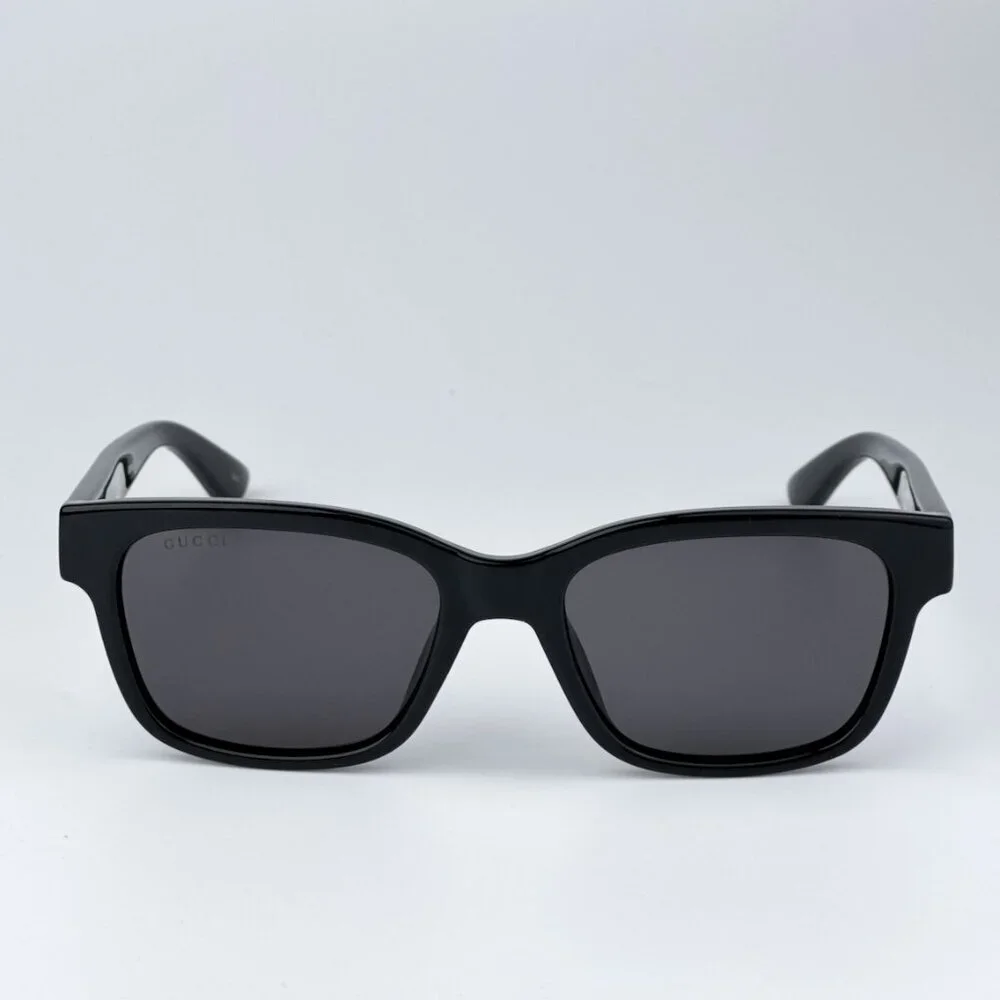 Gucci GG1716S 001 BRAND NEW Sunglasses Black Grey Square Unisex